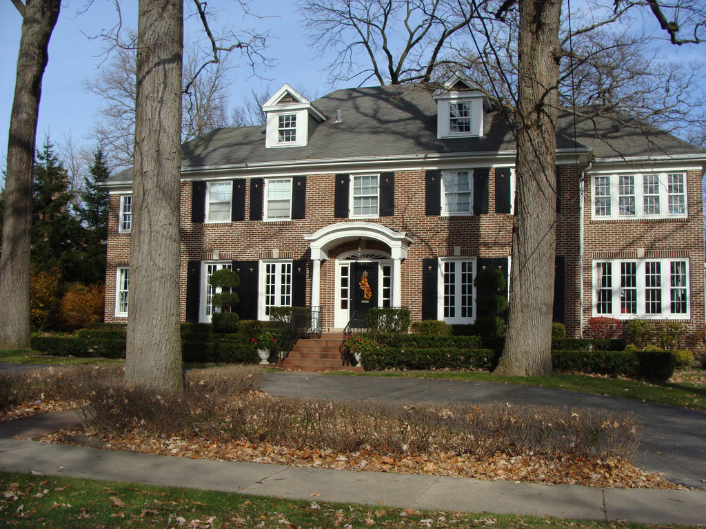 the McCallister house from the movie Home Alone